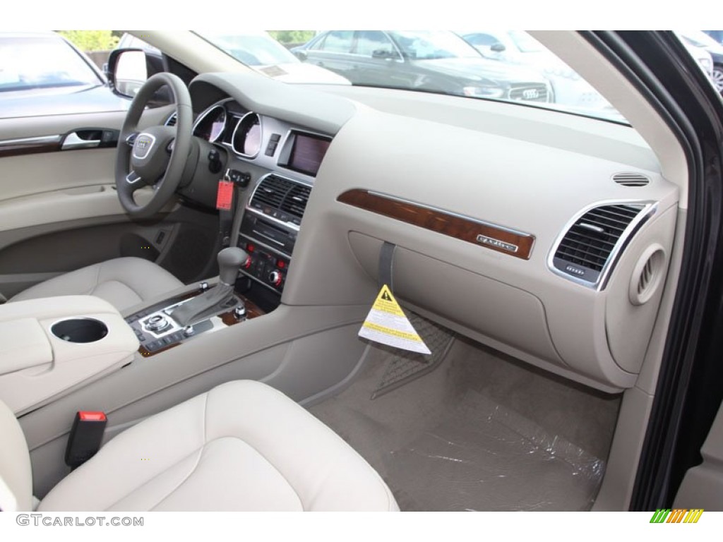 2013 Audi Q7 3.0 TFSI quattro Cardamom Beige Dashboard Photo #70328289
