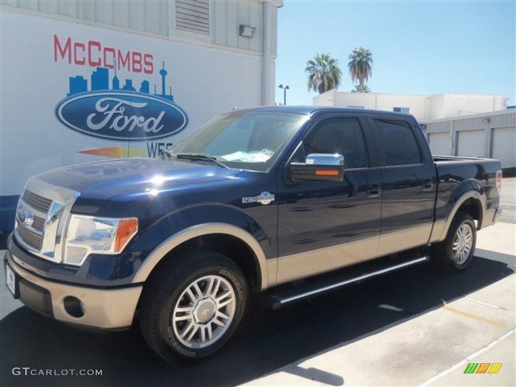 2012 F150 King Ranch SuperCrew - Dark Blue Pearl Metallic / King Ranch Chaparral Leather photo #1