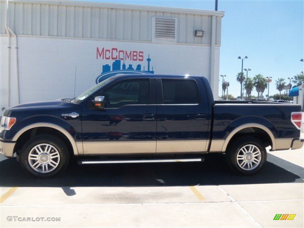 2012 F150 King Ranch SuperCrew - Dark Blue Pearl Metallic / King Ranch Chaparral Leather photo #2