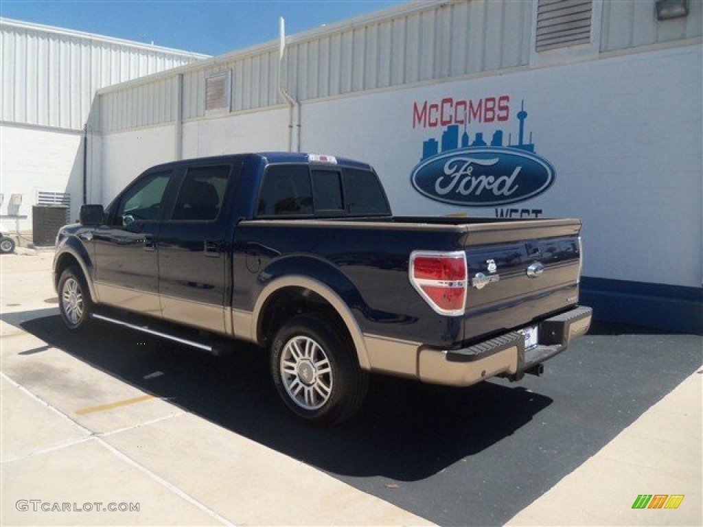 2012 F150 King Ranch SuperCrew - Dark Blue Pearl Metallic / King Ranch Chaparral Leather photo #3