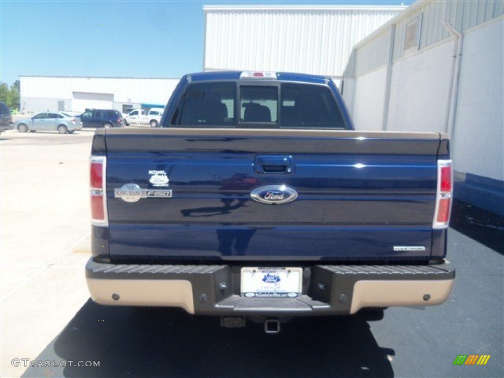 2012 F150 King Ranch SuperCrew - Dark Blue Pearl Metallic / King Ranch Chaparral Leather photo #4