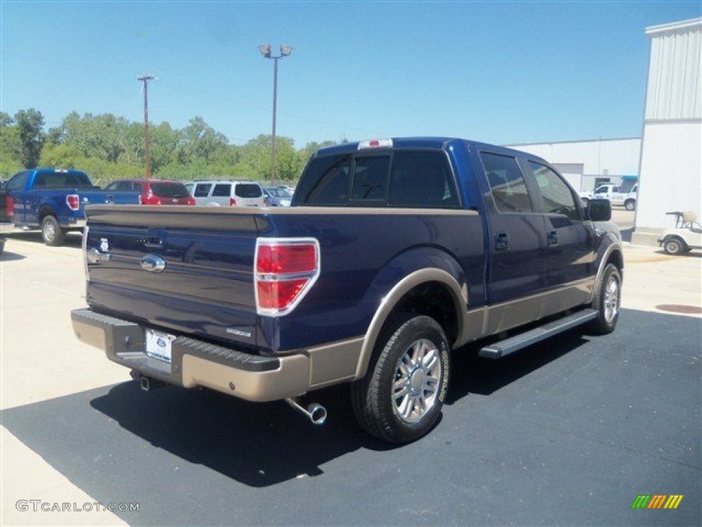 2012 F150 King Ranch SuperCrew - Dark Blue Pearl Metallic / King Ranch Chaparral Leather photo #6