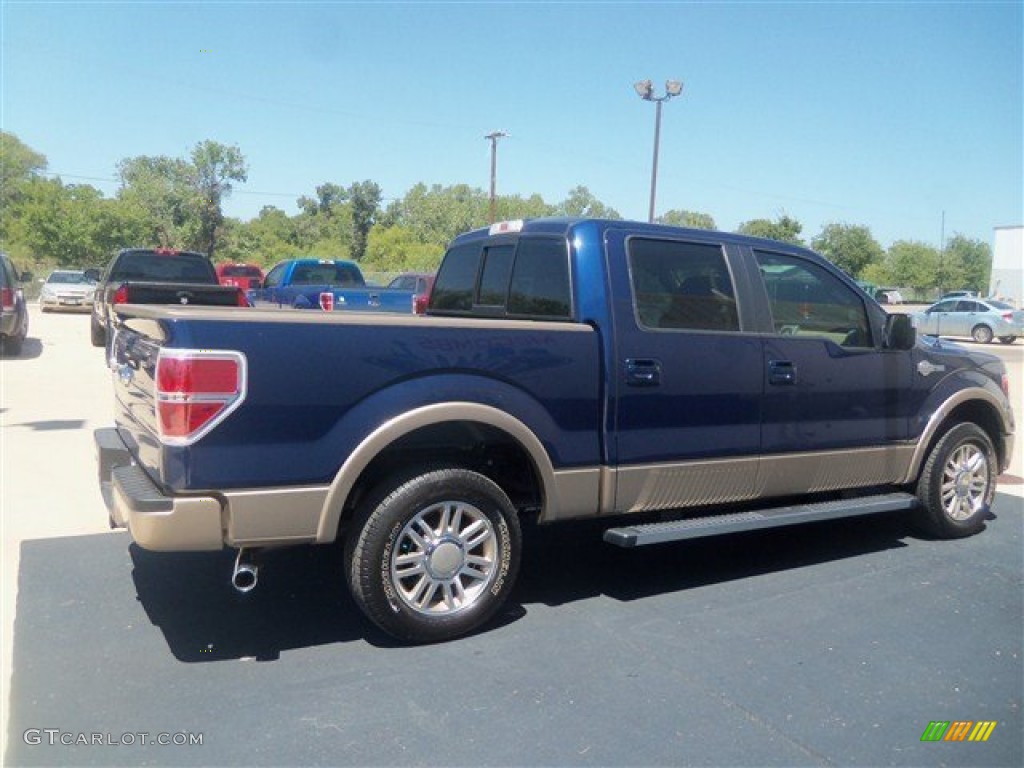 2012 F150 King Ranch SuperCrew - Dark Blue Pearl Metallic / King Ranch Chaparral Leather photo #7
