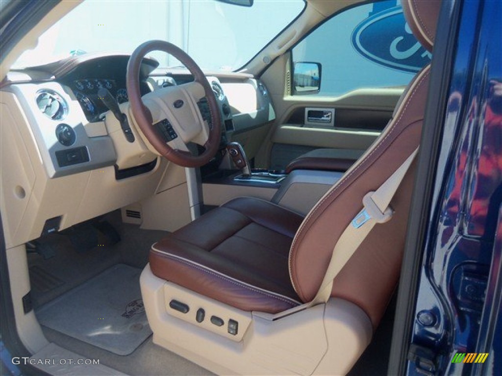 2012 F150 King Ranch SuperCrew - Dark Blue Pearl Metallic / King Ranch Chaparral Leather photo #11