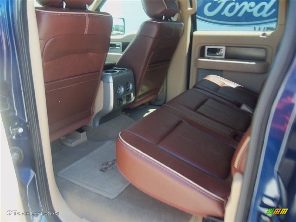 2012 F150 King Ranch SuperCrew - Dark Blue Pearl Metallic / King Ranch Chaparral Leather photo #13