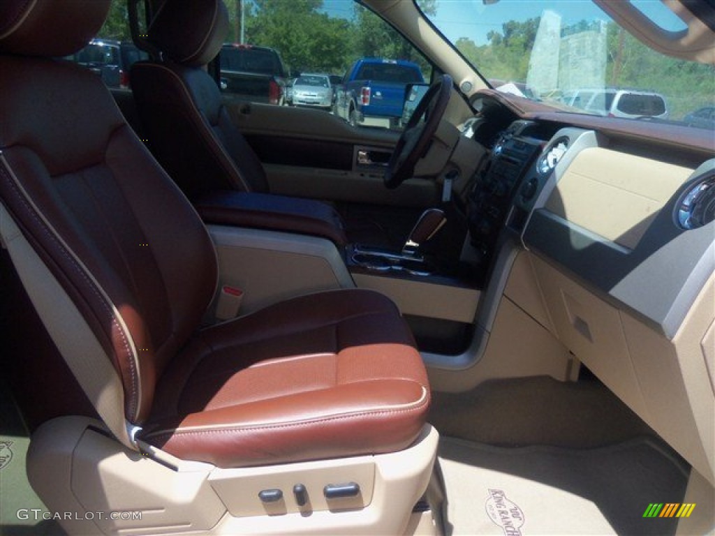 2012 F150 King Ranch SuperCrew - Dark Blue Pearl Metallic / King Ranch Chaparral Leather photo #14