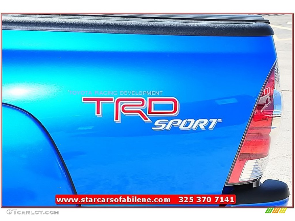2011 Tacoma V6 TRD Sport PreRunner Double Cab - Speedway Blue / Graphite Gray photo #4