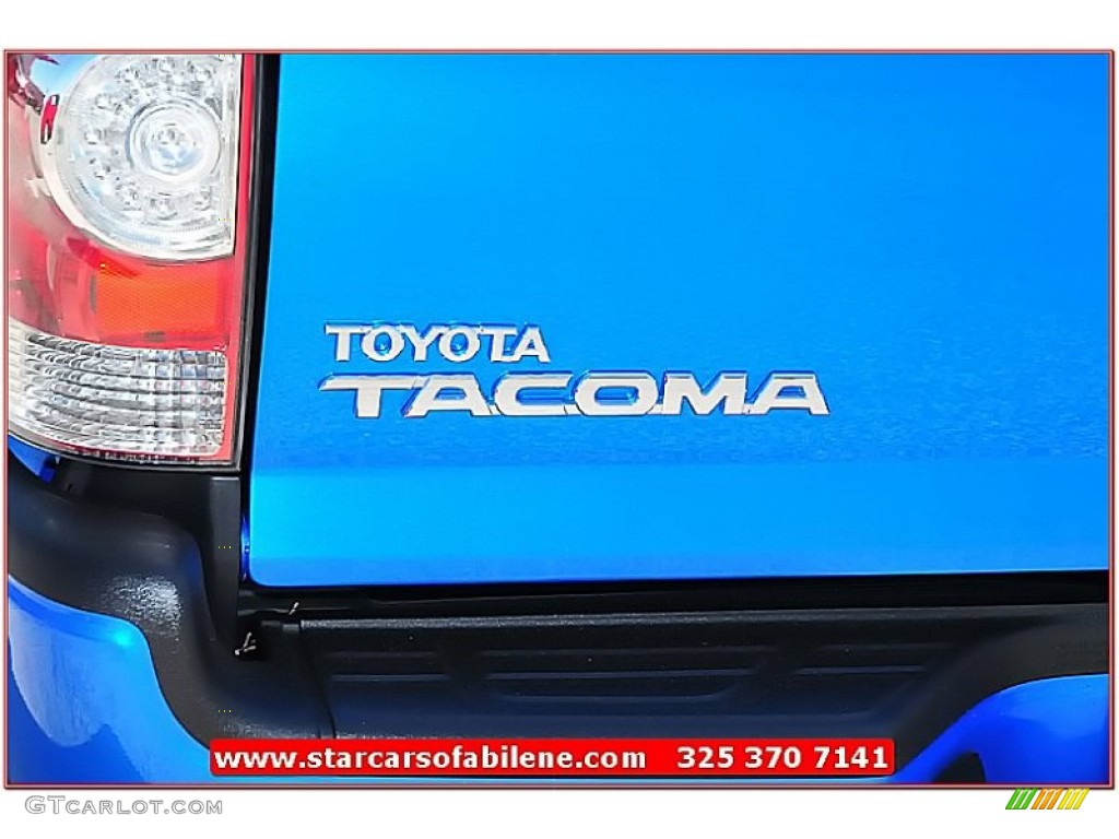 2011 Tacoma V6 TRD Sport PreRunner Double Cab - Speedway Blue / Graphite Gray photo #6
