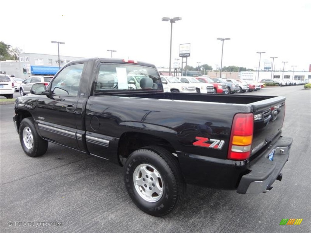 Onyx Black 1999 Chevrolet Silverado 1500 LS Regular Cab 4x4 Exterior Photo #70329312