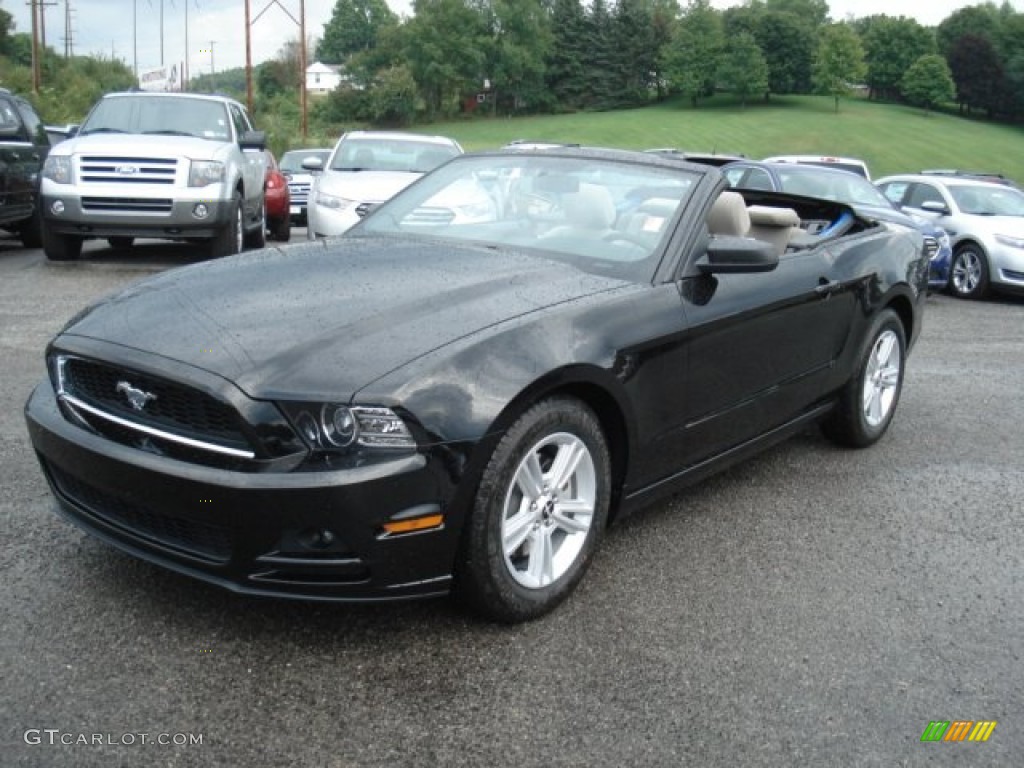 Black 2013 Ford Mustang V6 Convertible Exterior Photo #70330716