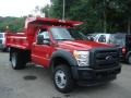 2012 Vermillion Red Ford F550 Super Duty XL Regular Cab 4x4 Chassis  photo #2