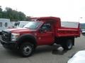 2012 Vermillion Red Ford F550 Super Duty XL Regular Cab 4x4 Chassis  photo #5