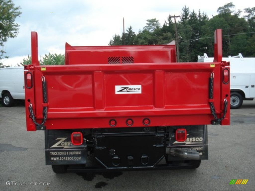 2012 F550 Super Duty XL Regular Cab 4x4 Chassis - Vermillion Red / Steel photo #7