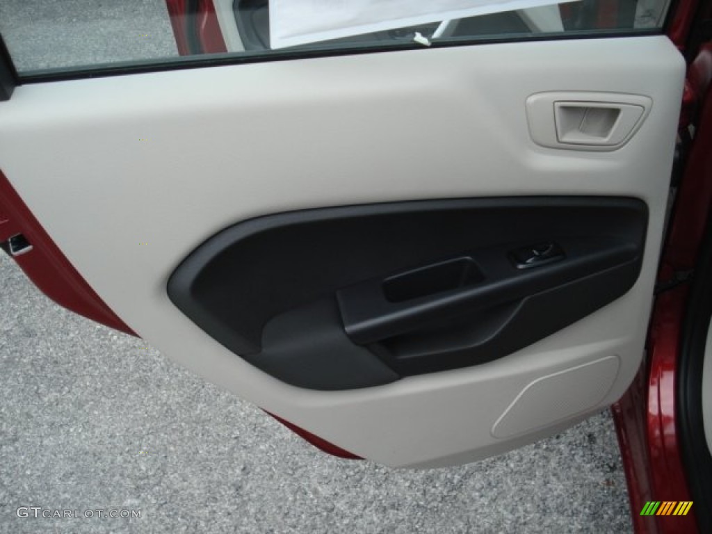 2013 Fiesta SE Hatchback - Ruby Red / Charcoal Black/Light Stone photo #14
