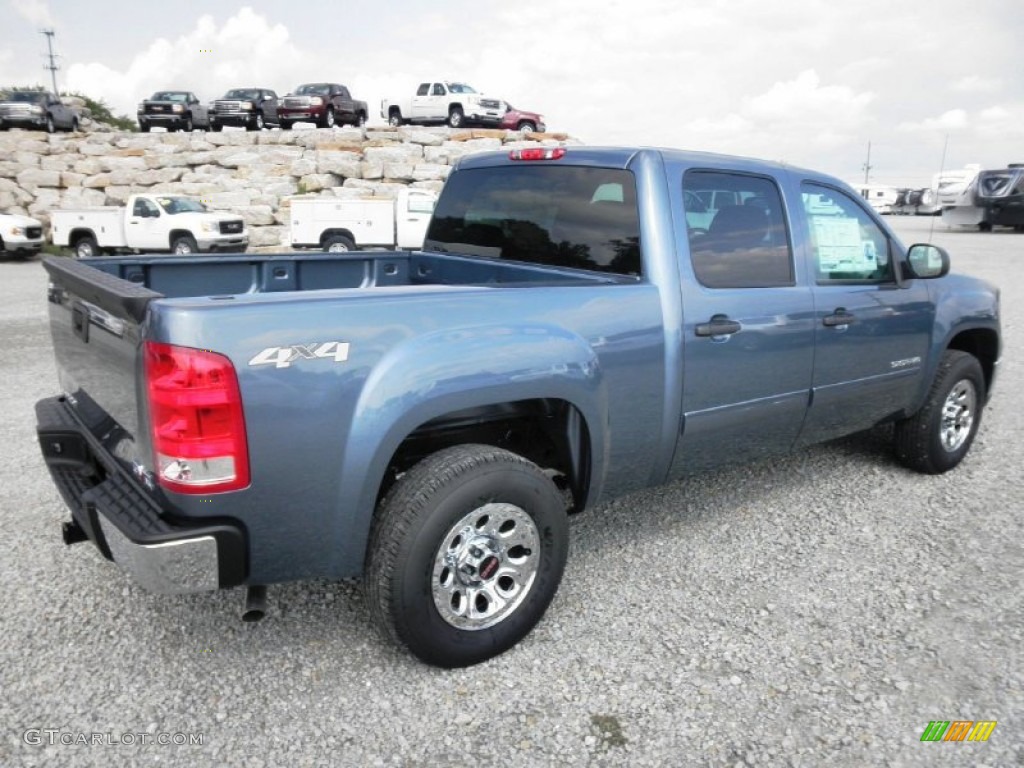 2013 Sierra 1500 SL Crew Cab 4x4 - Stealth Gray Metallic / Dark Titanium photo #22