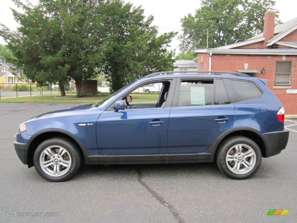 Mystic Blue Metallic 2005 BMW X3 3.0i Exterior Photo #70332610