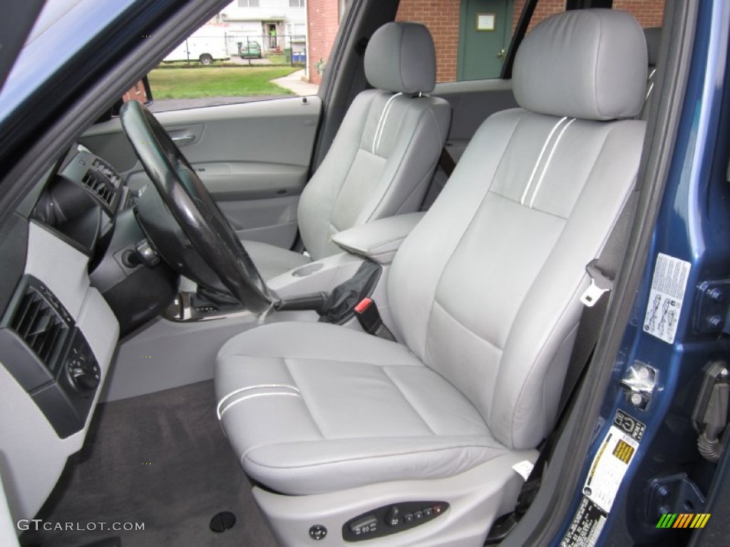 Grey Interior 2005 BMW X3 3.0i Photo #70332729