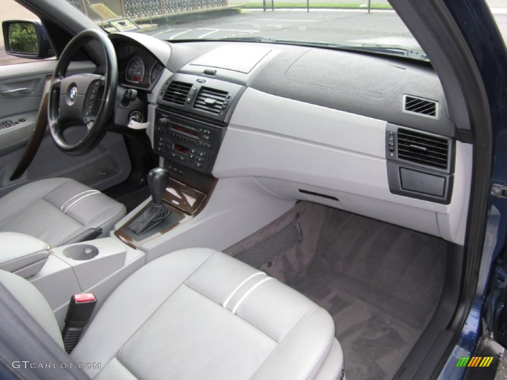 2005 BMW X3 3.0i Grey Dashboard Photo #70332753