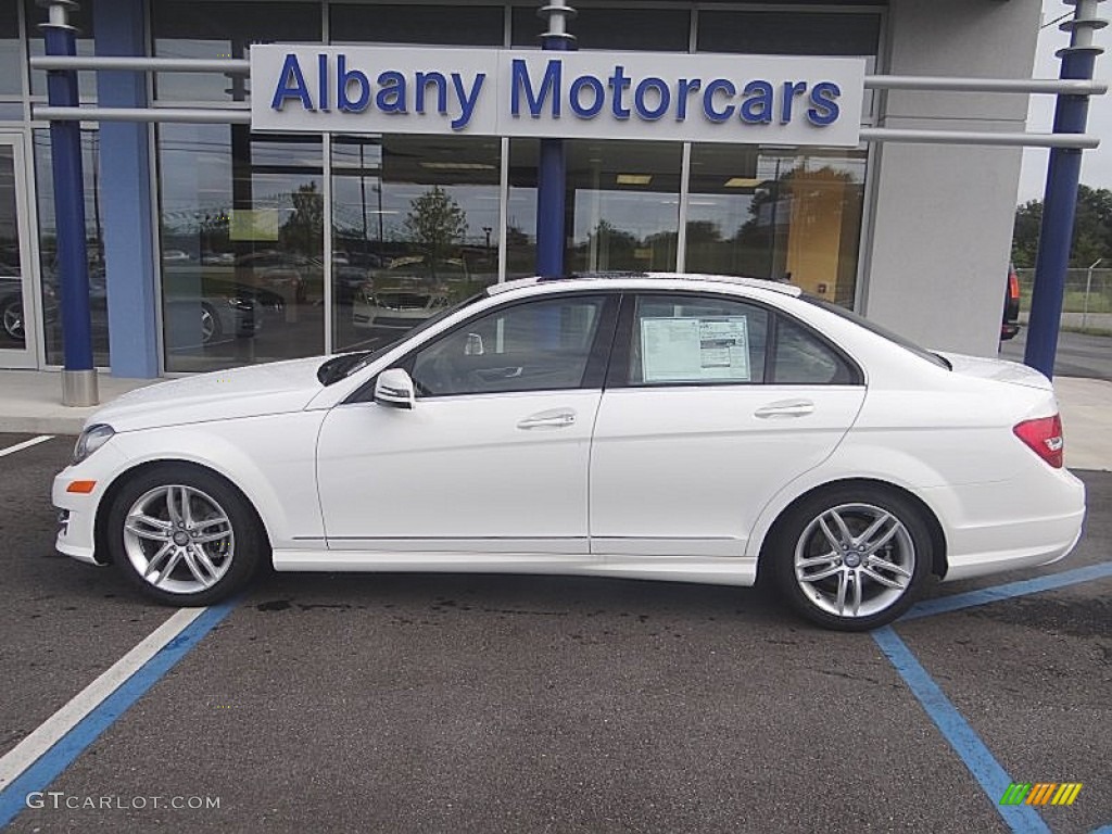 2013 C 250 Sport - Polar White / Almond/Mocha photo #1