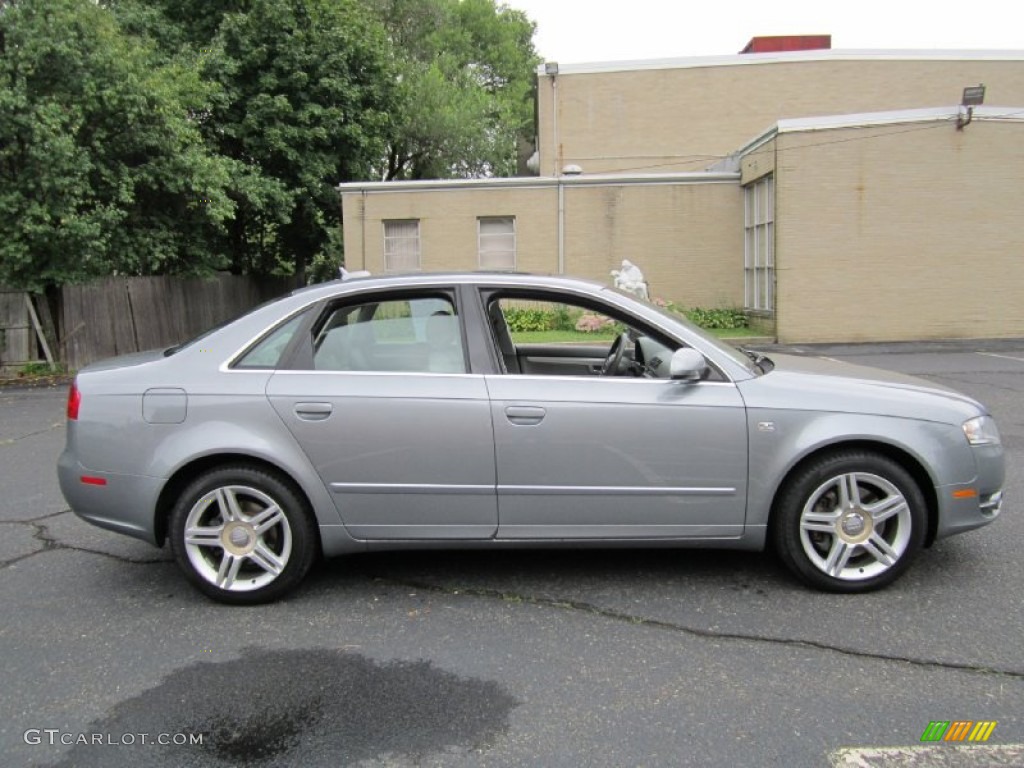 2006 A4 2.0T Sedan - Quartz Gray Metallic / Platinum photo #9