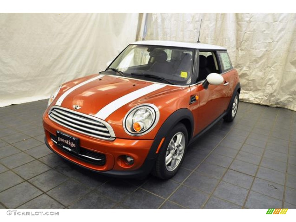 2013 Cooper Hardtop - Spice Orange Metallic / Carbon Black photo #1