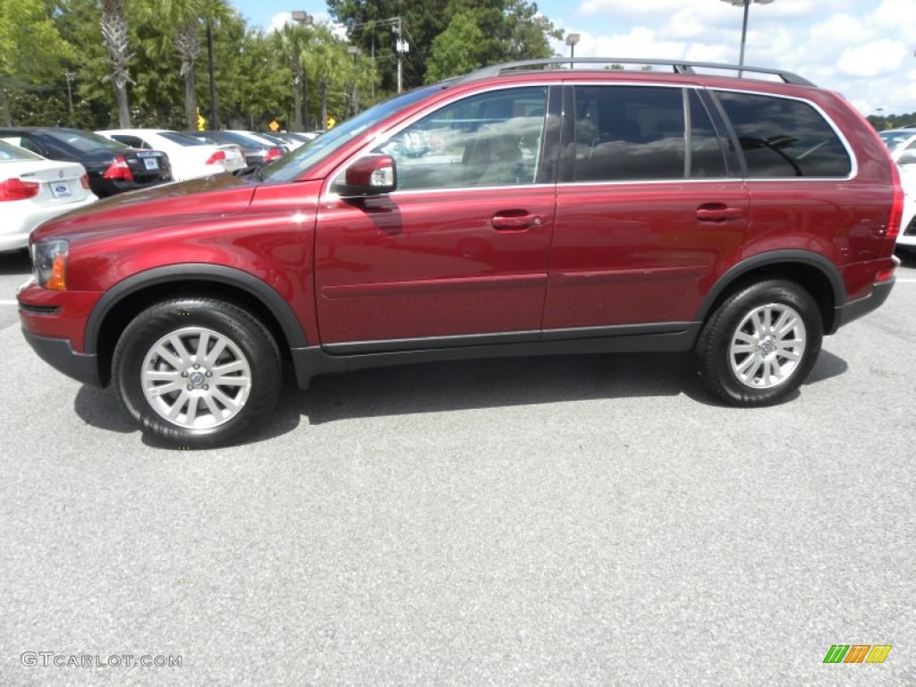 2008 XC90 3.2 - Ruby Red Metallic / Sandstone photo #2
