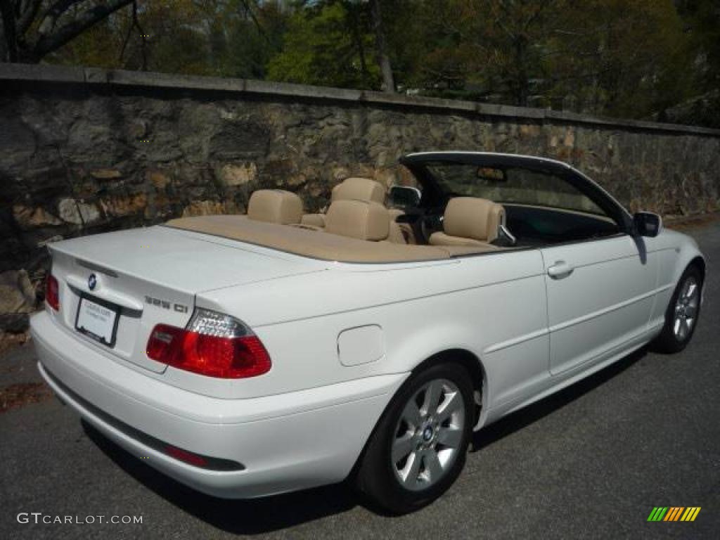 2005 3 Series 325i Convertible - Alpine White / Sand photo #3