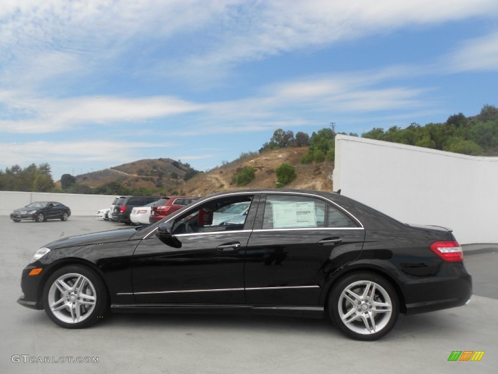 Black 2013 Mercedes-Benz E 550 4Matic Sedan Exterior Photo #70336023