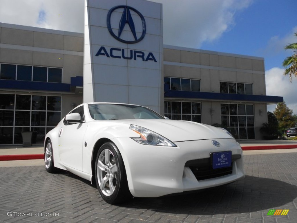 2010 370Z Sport Touring Coupe - Pearl White / Gray Leather photo #1