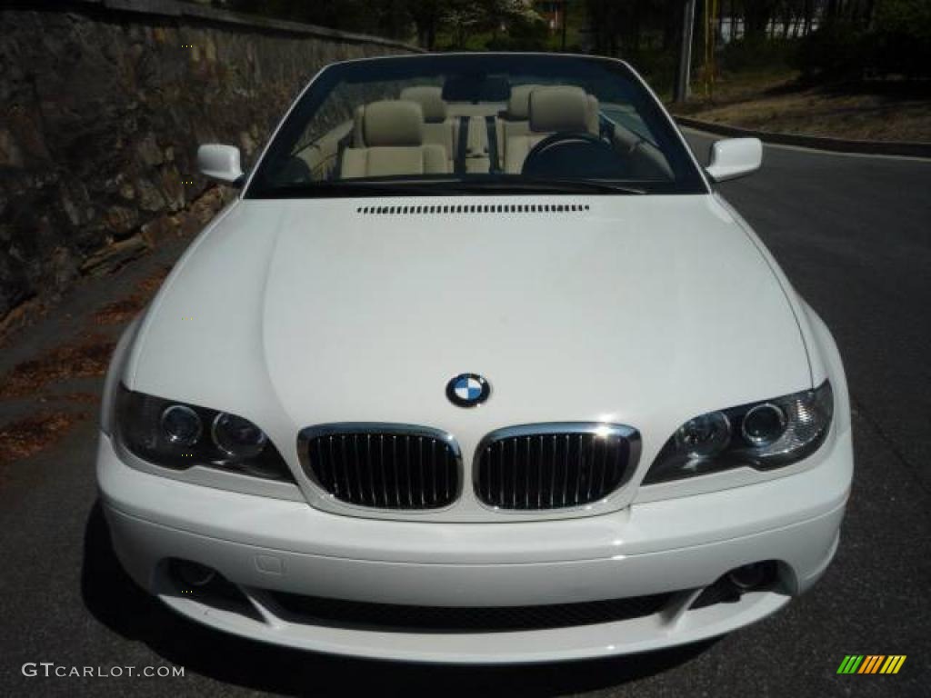 2005 3 Series 325i Convertible - Alpine White / Sand photo #17