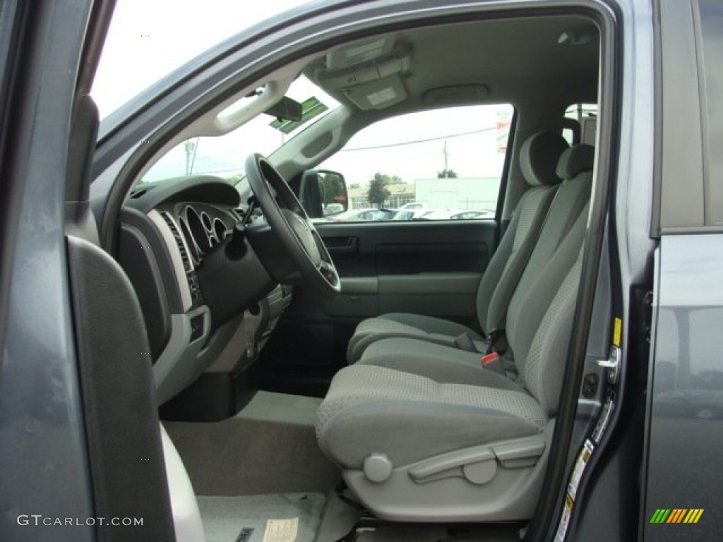 2010 Tundra Double Cab 4x4 - Slate Gray Metallic / Graphite Gray photo #7