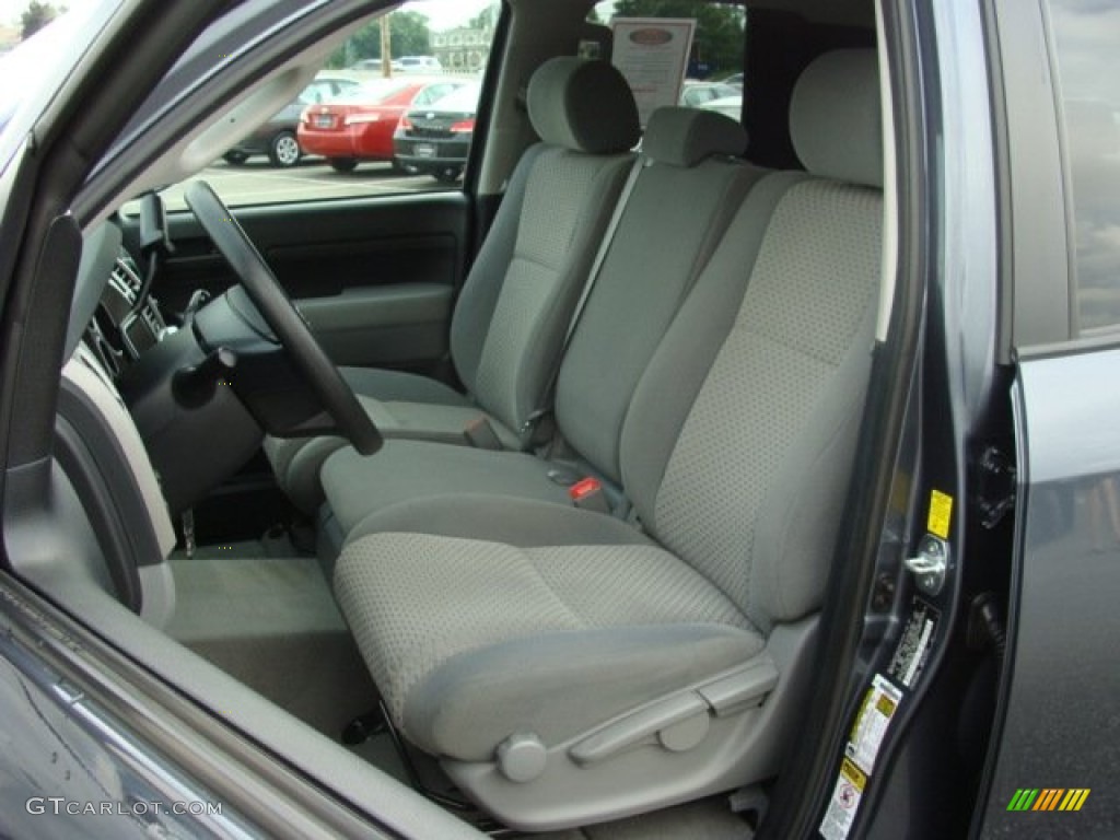 2010 Tundra Double Cab 4x4 - Slate Gray Metallic / Graphite Gray photo #8