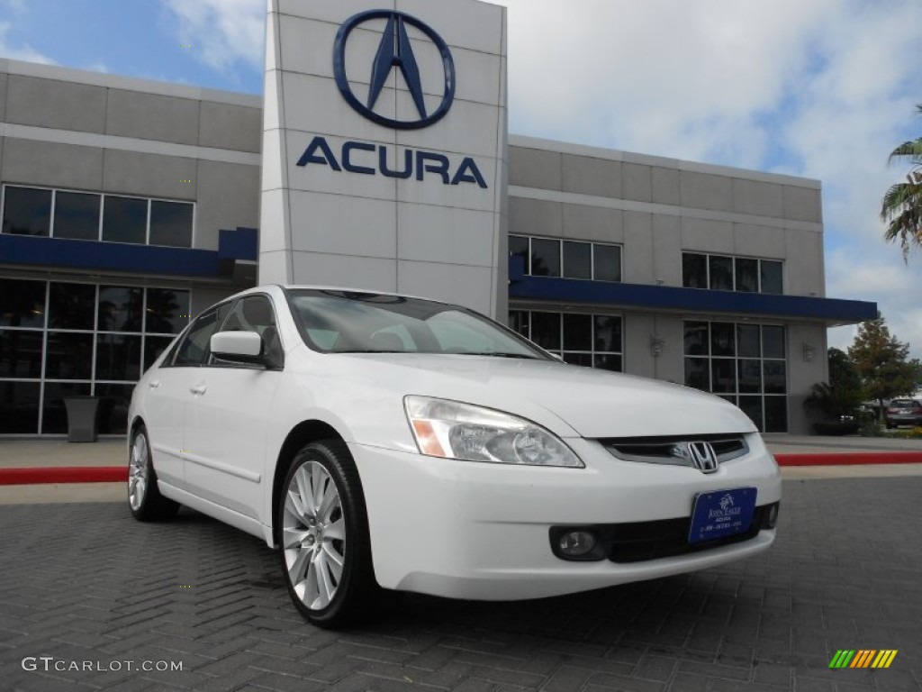 2005 Accord Hybrid Sedan - Taffeta White / Ivory photo #1