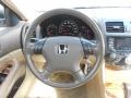 Ivory 2005 Honda Accord Hybrid Sedan Steering Wheel
