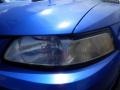 2000 Bright Atlantic Blue Metallic Ford Mustang V6 Coupe  photo #6