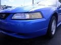 2000 Bright Atlantic Blue Metallic Ford Mustang V6 Coupe  photo #7