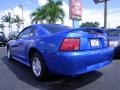2000 Bright Atlantic Blue Metallic Ford Mustang V6 Coupe  photo #9