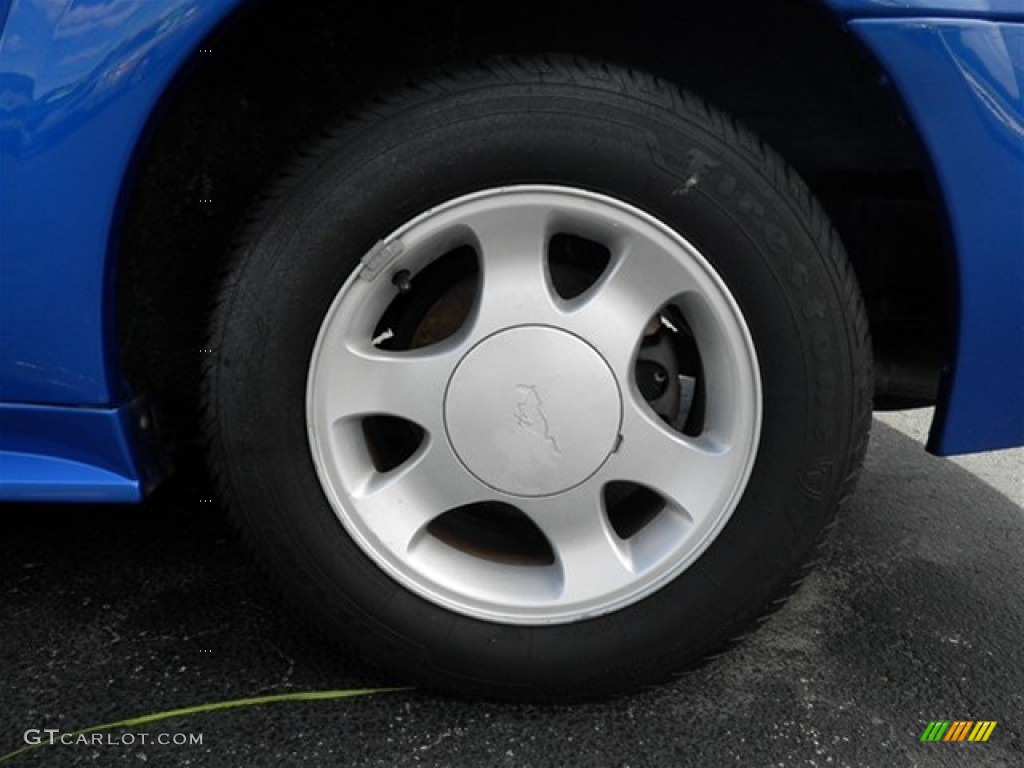 2000 Mustang V6 Coupe - Bright Atlantic Blue Metallic / Dark Charcoal photo #18