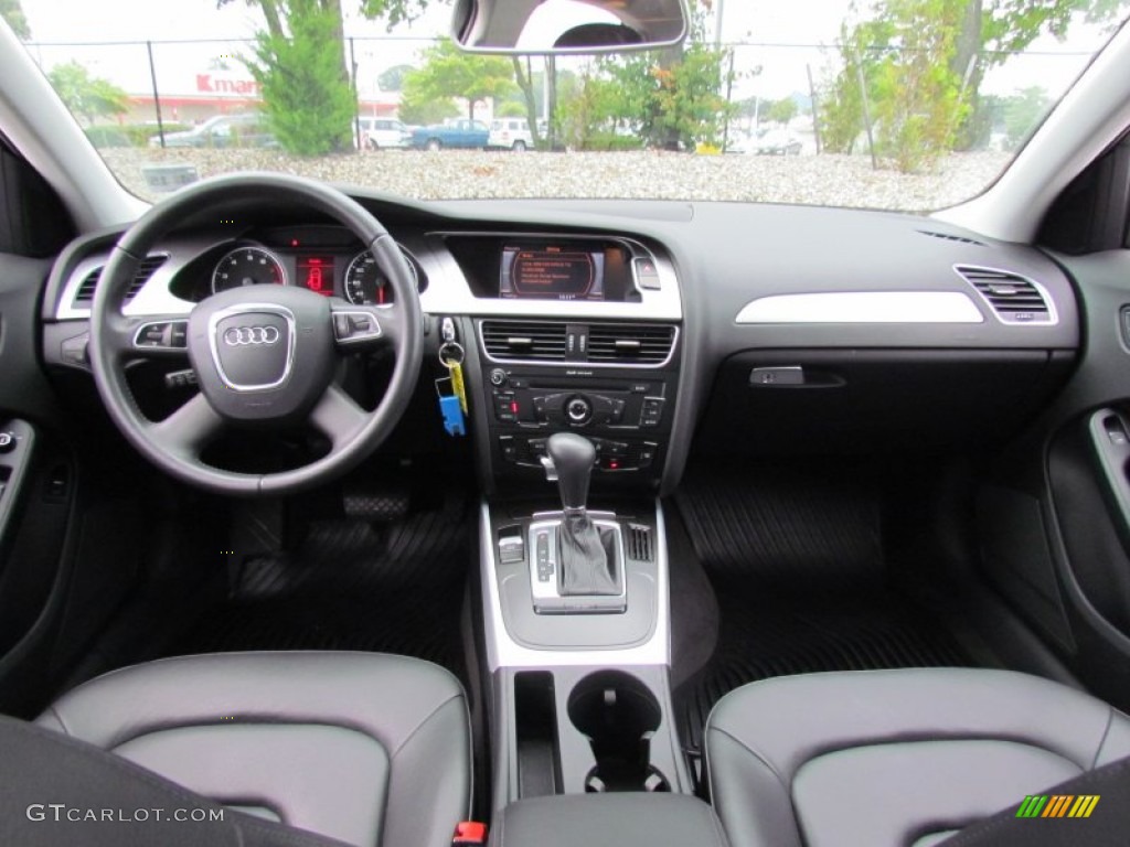 2010 Audi A4 2.0T quattro Sedan Black Dashboard Photo #70340361