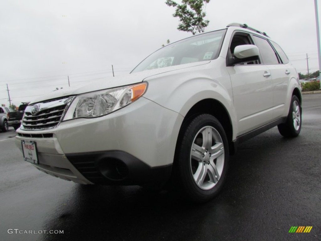 2009 Forester 2.5 X Premium - Satin White Pearl / Platinum photo #1