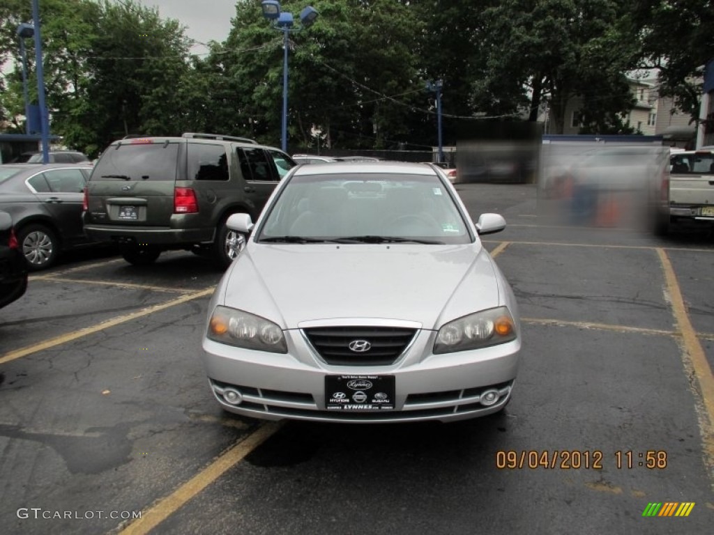 2004 Elantra GLS Sedan - Sterling Silver / Gray photo #1