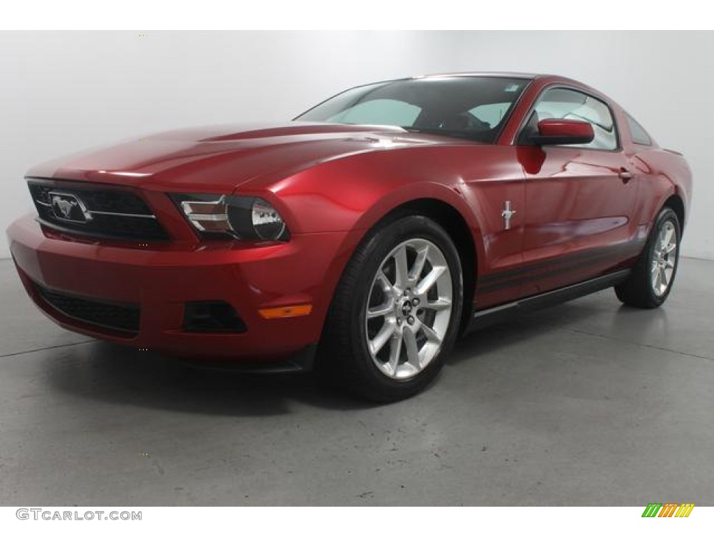 Red Candy Metallic 2010 Ford Mustang V6 Premium Coupe Exterior Photo #70342662