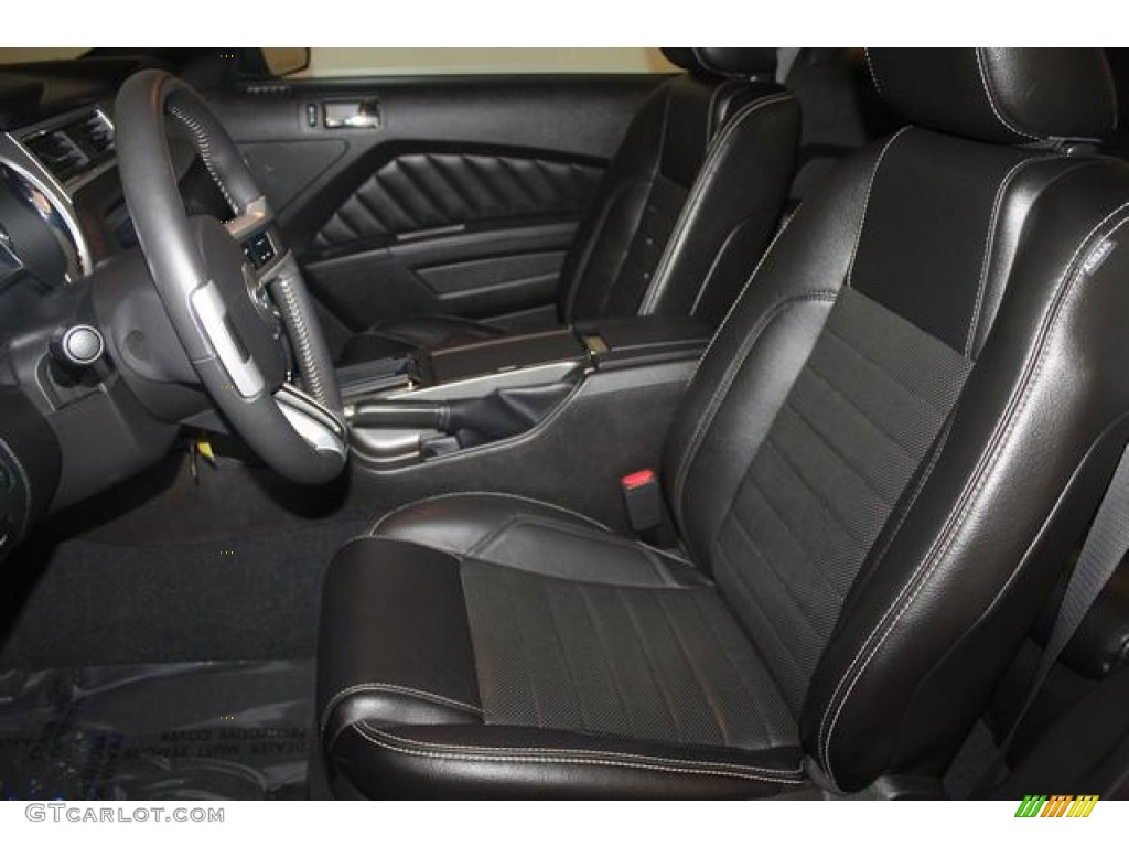 Charcoal Black Interior 2010 Ford Mustang V6 Premium Coupe Photo #70342755