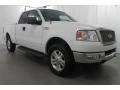 Oxford White - F150 Lariat SuperCab 4x4 Photo No. 3
