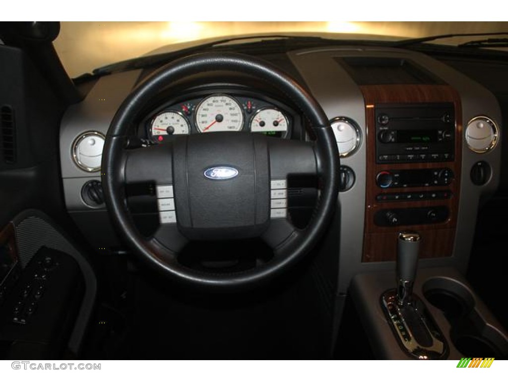 2004 F150 Lariat SuperCab 4x4 - Oxford White / Black photo #10