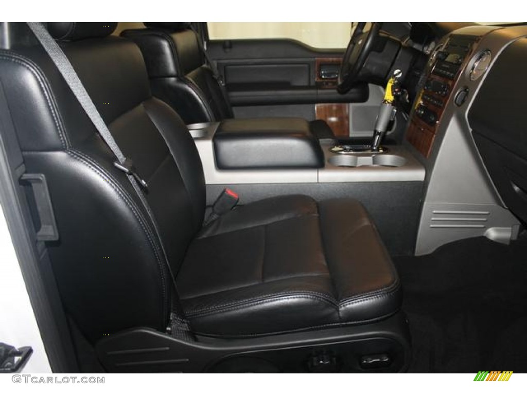 2004 F150 Lariat SuperCab 4x4 - Oxford White / Black photo #14