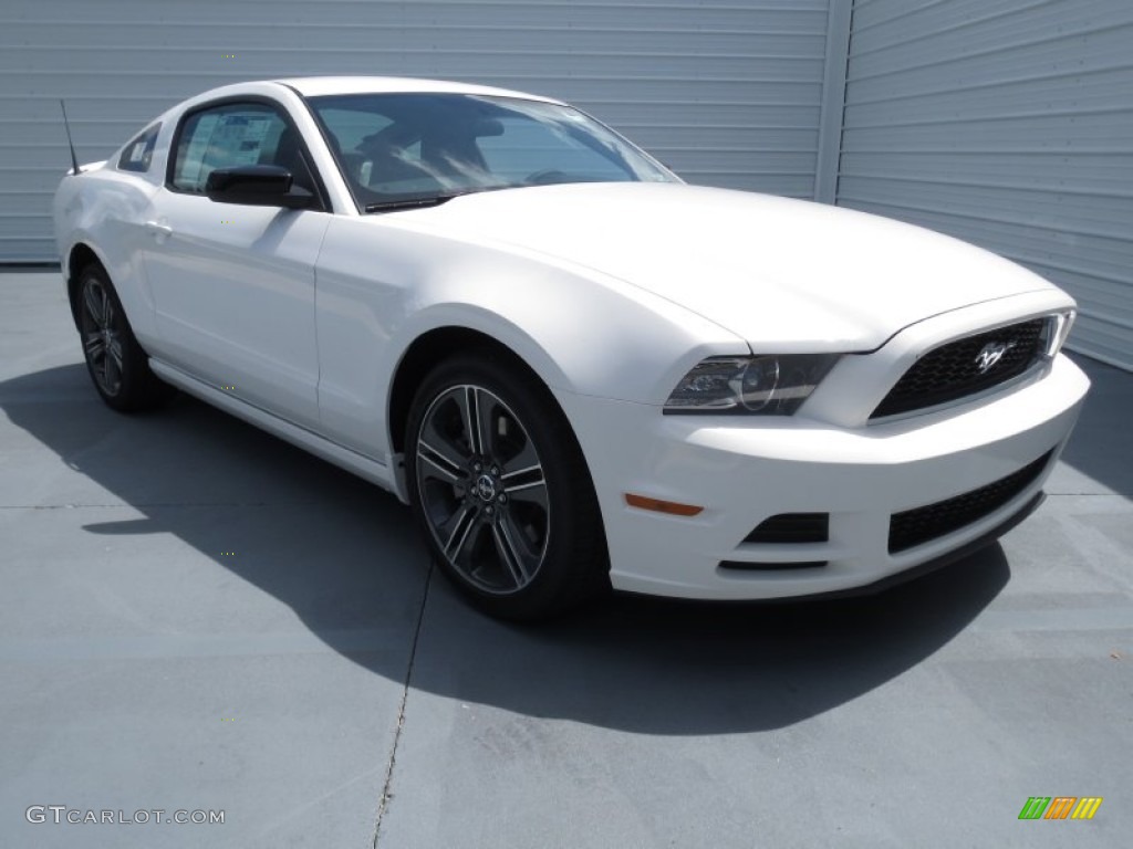 Performance White 2013 Ford Mustang V6 Coupe Exterior Photo #70344528