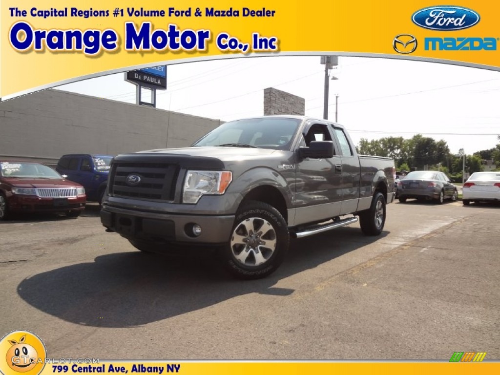 2011 F150 STX SuperCab 4x4 - Sterling Grey Metallic / Steel Gray photo #1