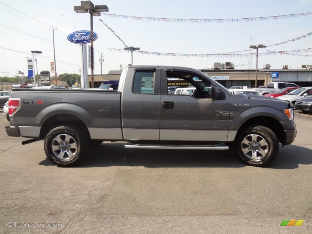 2011 F150 STX SuperCab 4x4 - Sterling Grey Metallic / Steel Gray photo #4