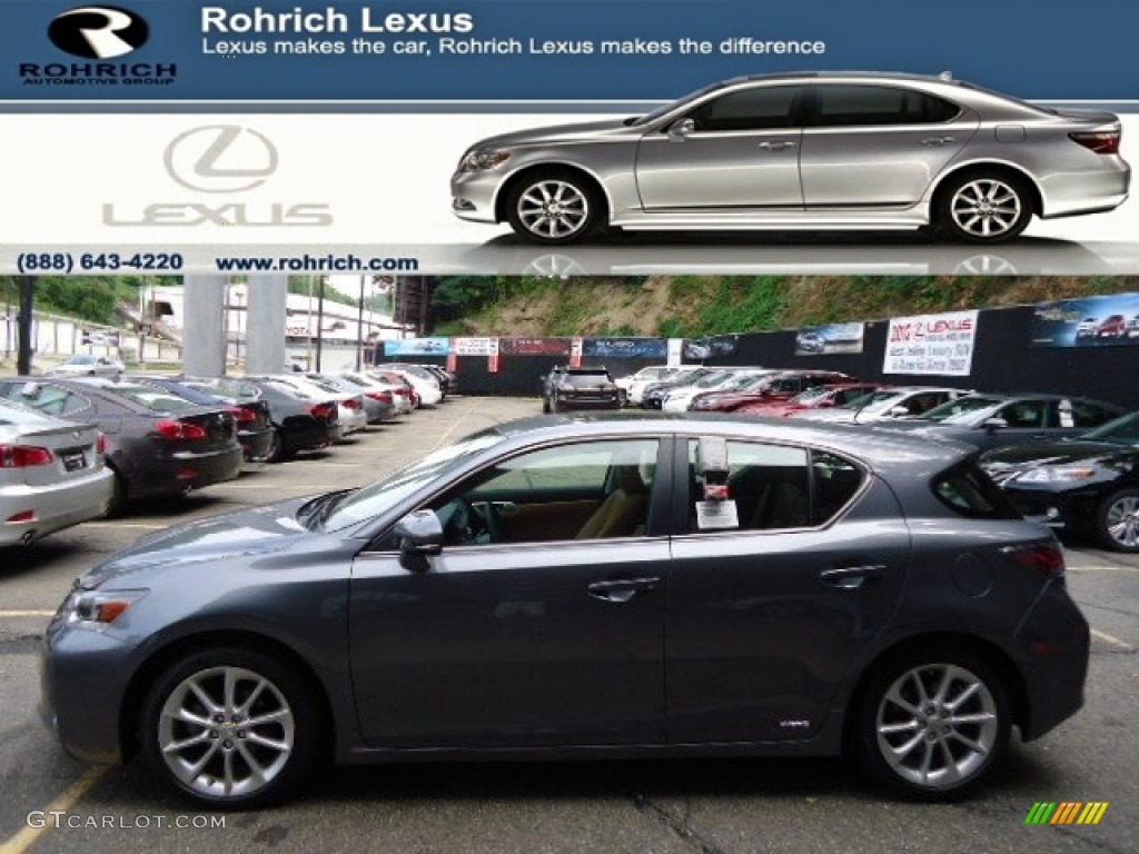 2012 CT 200h Hybrid Premium - Nebula Gray Pearl / Caramel Nuluxe photo #1